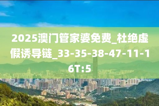 2025澳门管家婆免费_杜绝虚假诱导链_33-35-38-47-11-16T:5